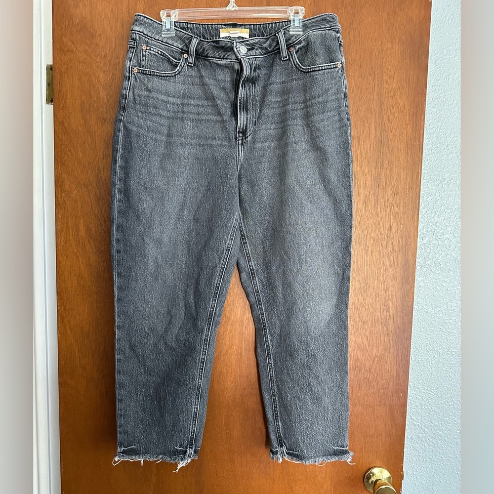 LOFT Gray Frayed Hem Women Jeans